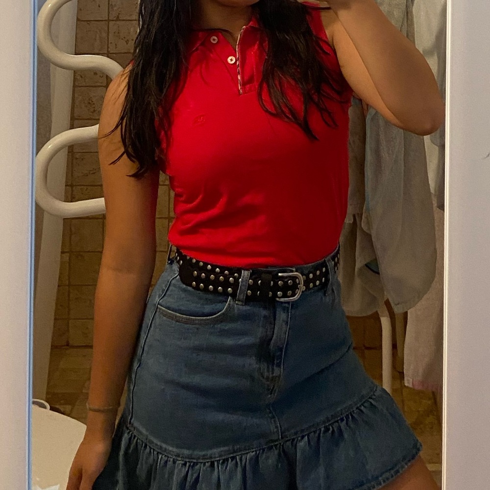 Burberry Collared Tank Top